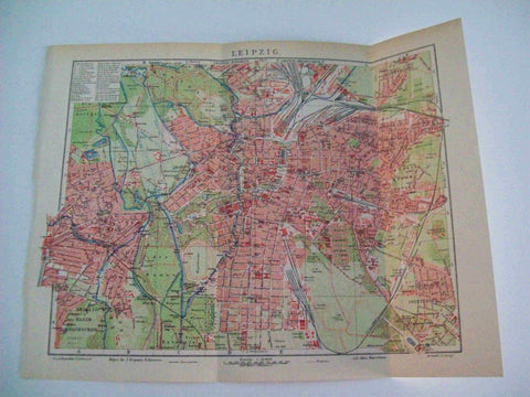 LAMINA ESPASA 9122: Plano de Leipzig