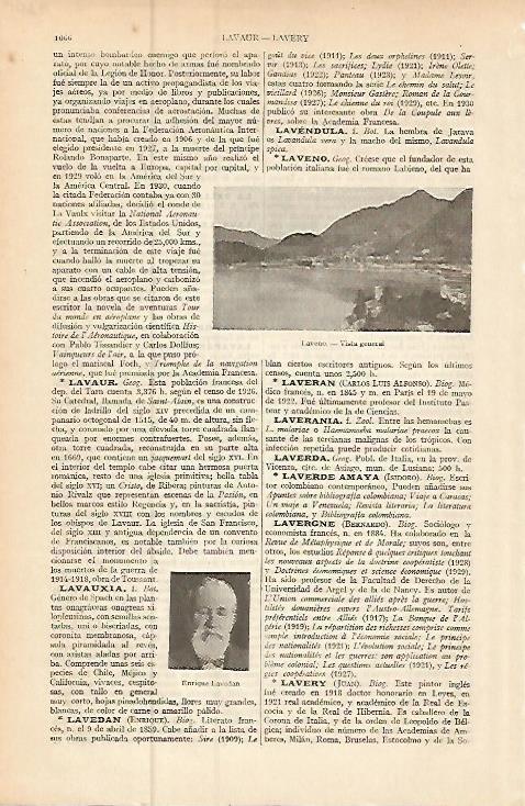 LAMINA ESPASA 9305: Vista de Laveno Italia