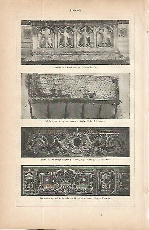 LAMINA ESPASA 9699: Balcones