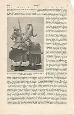 LAMINA ESPASA 10374: Armadura ecuestre de Carlos V