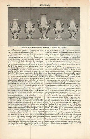 LAMINA ESPASA 10527: Jarrones de porcelana de Sevres