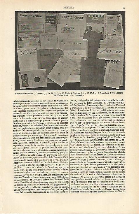 LAMINA ESPASA 13541: Revistas cientificas