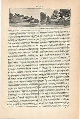 LAMINA ESPASA 14414: Almacen militar en Chalons sur Marne