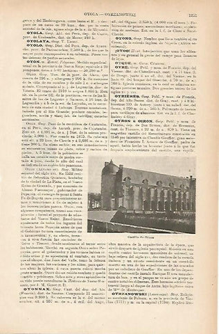 LAMINA ESPASA 7749: Castillo de Oyron Francia