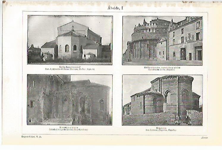 LAMINA De ESPASA 0072: Abside I