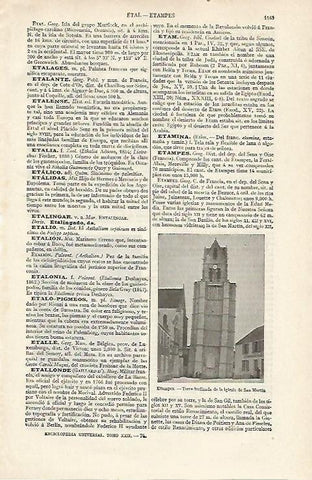 LAMINA ESPASA 16406: Torre de Etampes Francia
