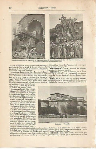 LAMINA ESPASA 2618: Accidentes de tren en 1900 y 1907