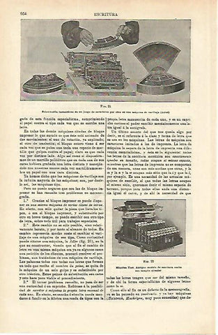 LAMINA ESPASA 16617: Sustitucion de juego de caracteres en maquina de escribir