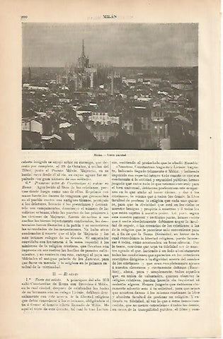 LAMINA ESPASA 5155: Vista parcial de Milan