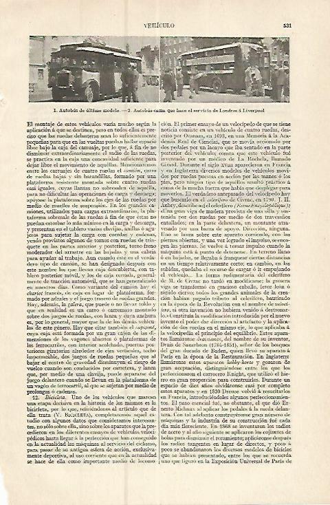 LAMINA ESPASA 17391: Autobus cama del servicio Londres-Liverpool