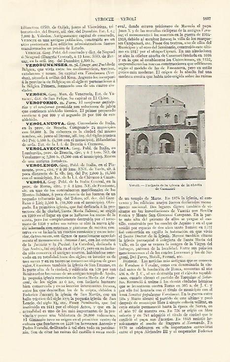 LAMINA ESPASA 17586: Iglesia de la Abadia de Casamari Italia