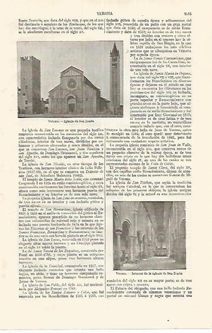 LAMINA ESPASA 17590: Iglesia de San Zenon en Verona