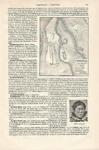 LAMINA ESPASA 18250: Mapa de Samotracia