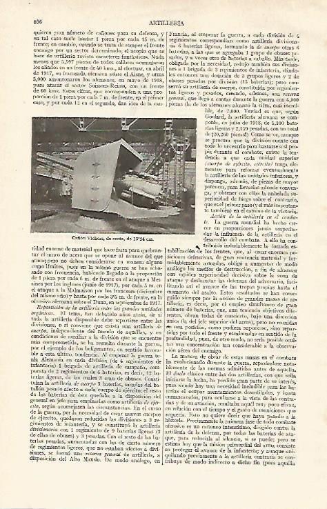 LAMINA ESPASA 19085: Cañon Vickers