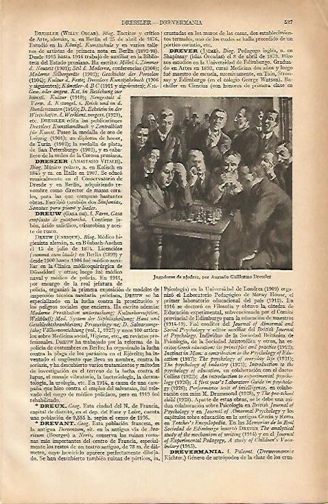 LAMINA ESPASA 5397: Jugadores de ajedrez por A. G. Dressler