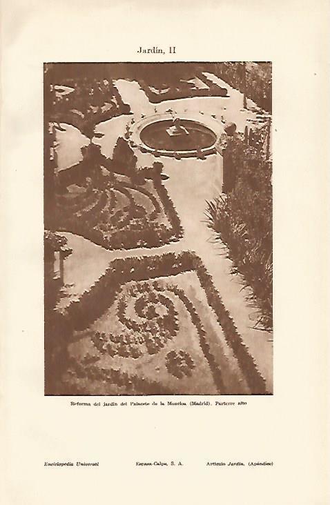 LAMINA ESPASA 19735: Reforma del jardin de La Moncloa