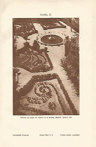 LAMINA ESPASA 19735: Reforma del jardin de La Moncloa