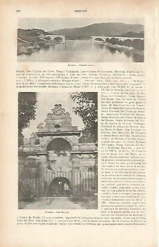 LAMINA ESPASA 7579: Puente y Las Burgas de Orense