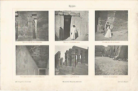 LAMINA ESPASA 6769: Vistas de restos del Antiguo Egipto