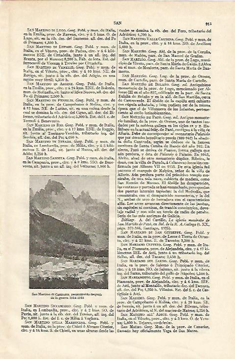 LAMINA ESPASA 18345: San Marino di Castrozza despues de 1918