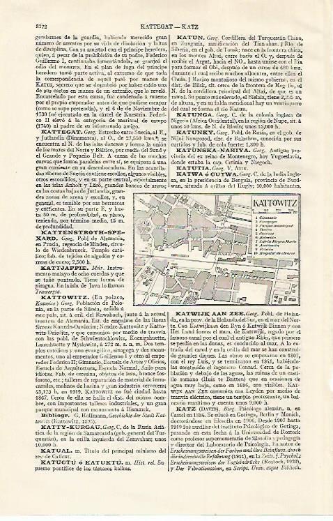 LAMINA ESPASA 21162: Plano de Kattowitz Polonia
