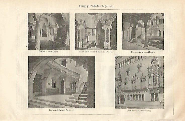 LAMINA ESPASA 20610: Edificios de Josep Puig i Cadafalch