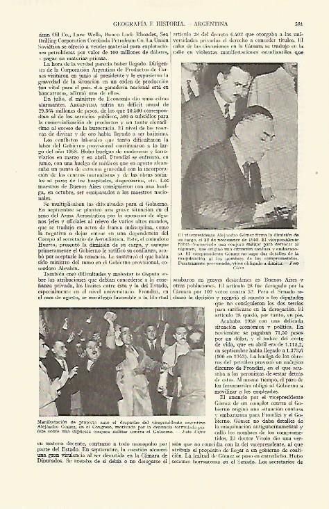 LAMINA ESPASA 21668: Dimision del vicepresidente argentino Alejandro Gomez