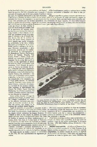 LAMINA ESPASA 21852: Funeral de Pio XII