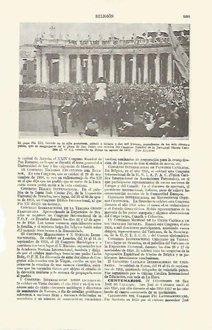 LAMINA ESPASA 21857: Pio XII en San Pedro