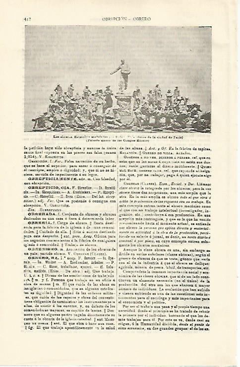 LAMINA ESPASA 21246: Los obreros. 