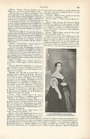 LAMINA ESPASA 1193: La condesa Matilde por Ary Scheffer