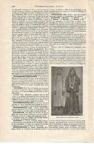 LAMINA ESPASA 16774: Mujer arabe con su eunuco
