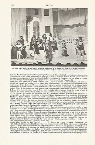 LAMINA ESPASA 13494: Nuria Torray en Mirandolina en su posada