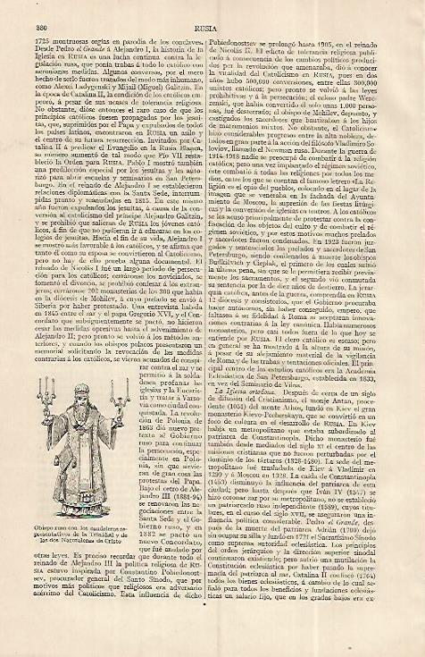 LAMINA ESPASA 19370: Obispo de Rusia