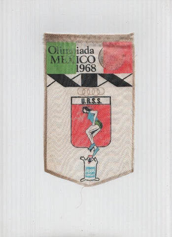 Banderin Olimpiada Mexico 1968 : U.R.S.S. (Editor detergentes Gior)
