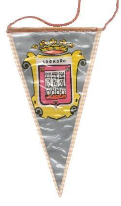 Banderin: Escudos de Provincias: LOGROÑO (12cm)