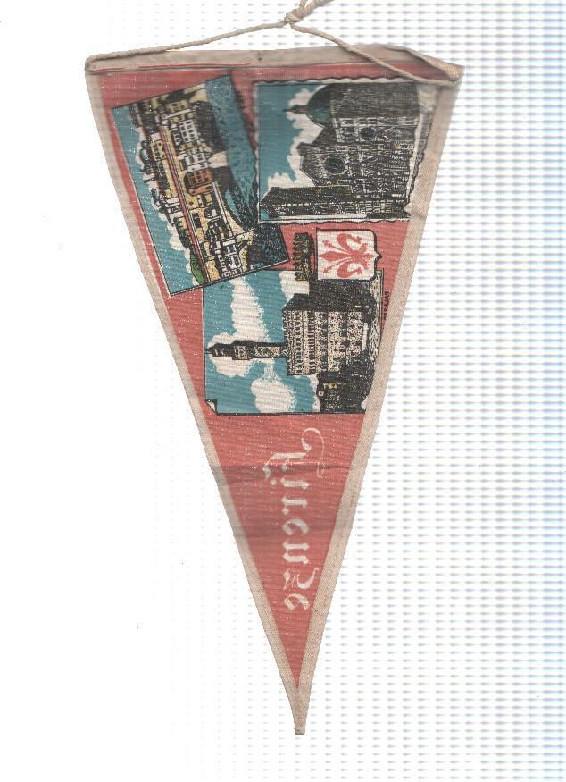 BANDERIN: FIRENZE / Florencia - Ilustraciones de el Palacio Vecchio, la Catedral y el Puente Vecchio