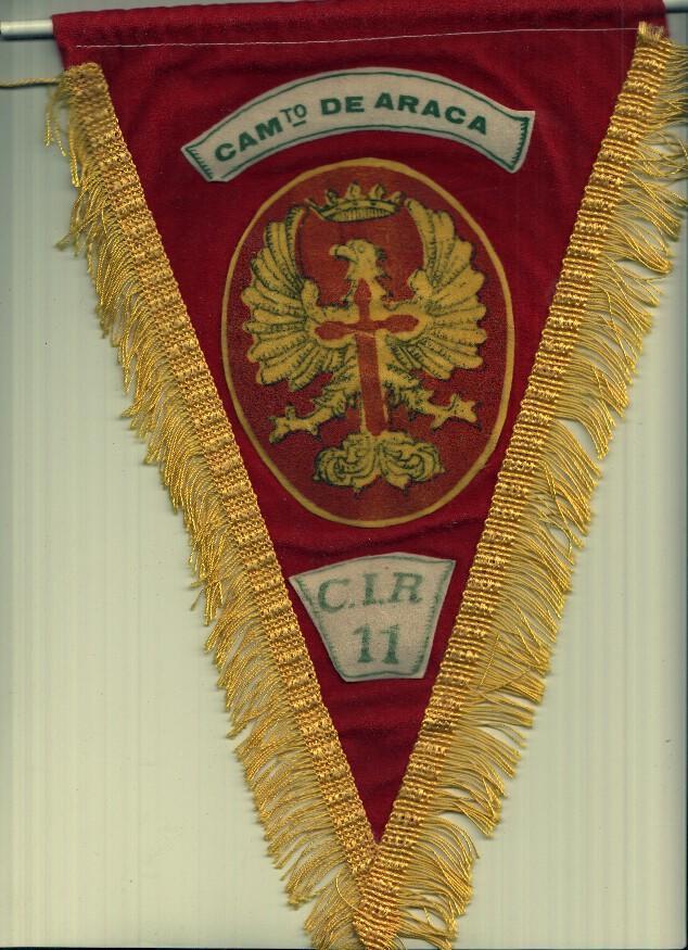 BANDERIN: ARACA, Vitoria - Banderin del C.I.R 11 de Araca. Centro Instruccion de Reclutas militares. 
