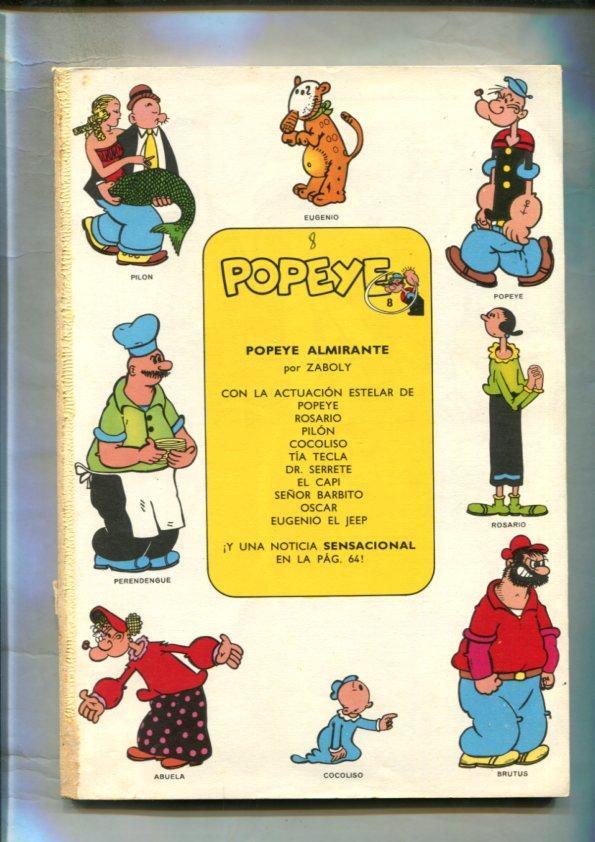 Popeye de Burulan edicion 1971 numero 08 (no conserva la cubierta)