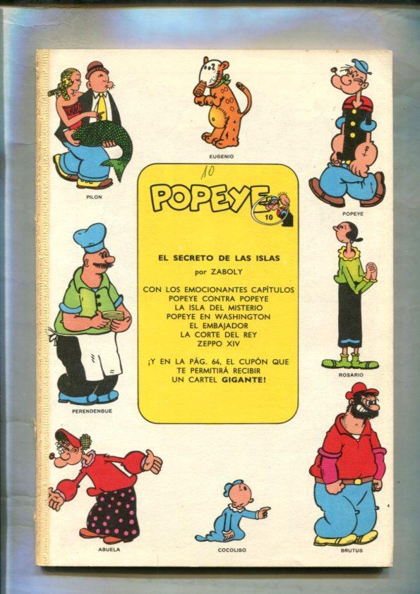 Popeye de Burulan edicion 1971 numero 10 (no conserva la cubierta)