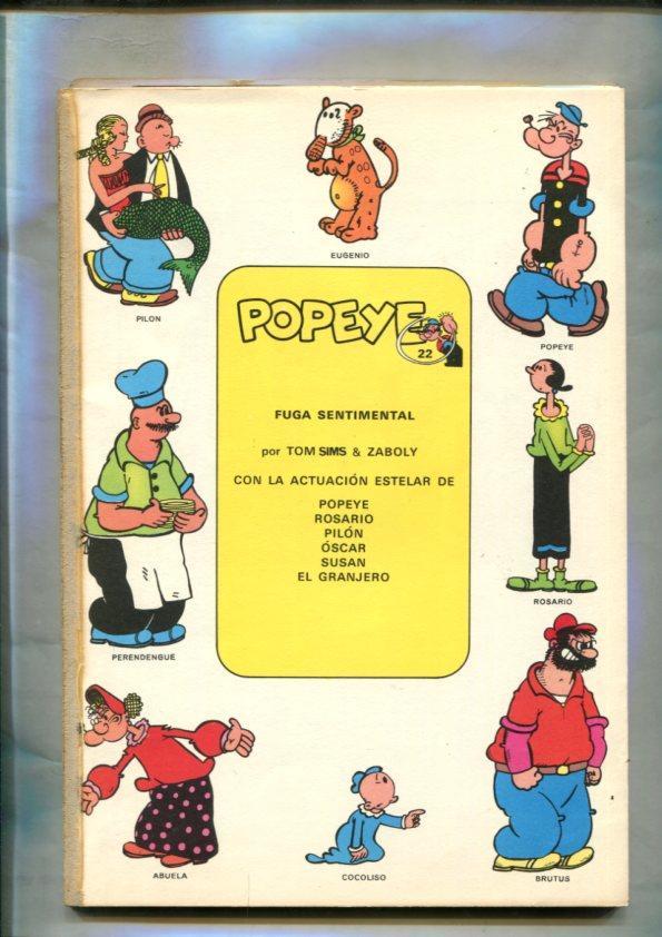 Popeye de Burulan edicion 1971 numero 22 (no conserva la cubierta)