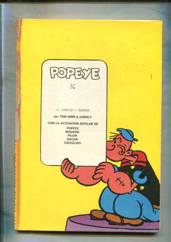 Popeye de Burulan edicion 1971 numero 36 (no conserva la cubierta) (hojas sueltas)