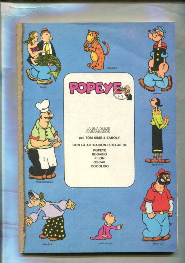 Popeye de Burulan edicion 1971 numero 43 (no conserva la cubierta)