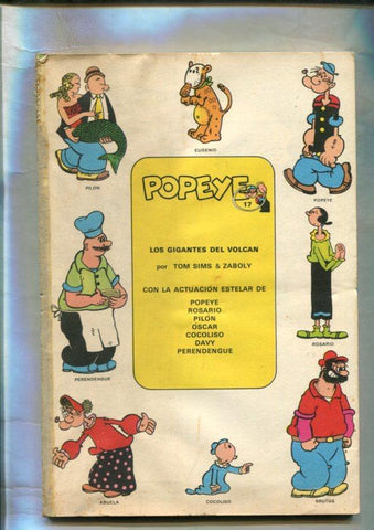 Popeye de Burulan edicion 1971 numero 17 (no conserva la cubierta)