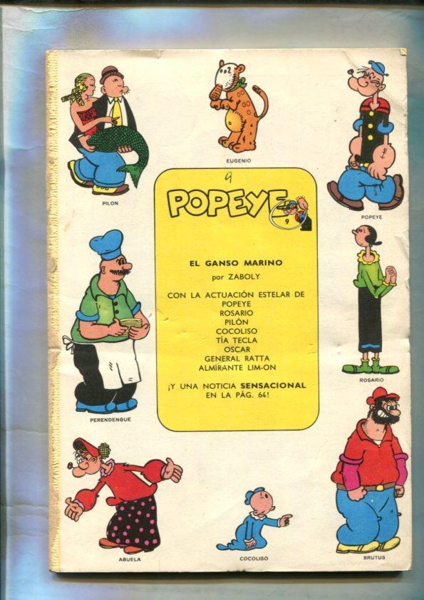 Popeye de Burulan edicion 1971 numero 09 (no conserva la cubierta)