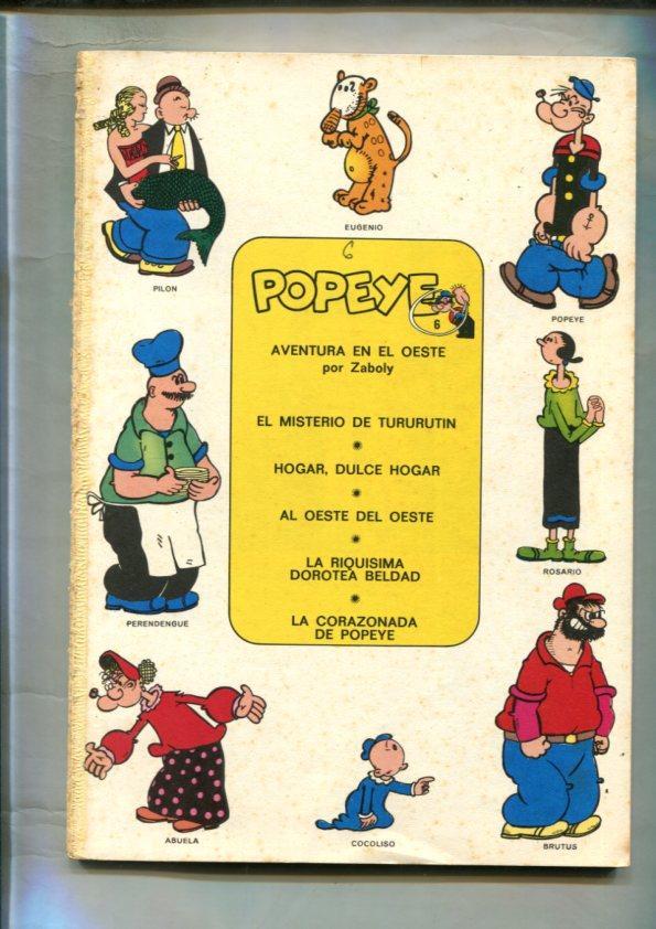 Popeye de Burulan edicion 1971 numero 06 (no conserva la cubierta) (hojas sueltas)