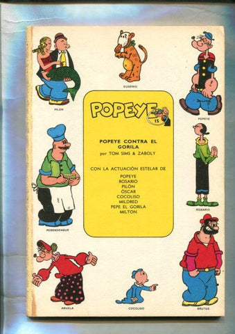 Popeye de Burulan edicion 1971 numero 15 (no conserva la cubierta)