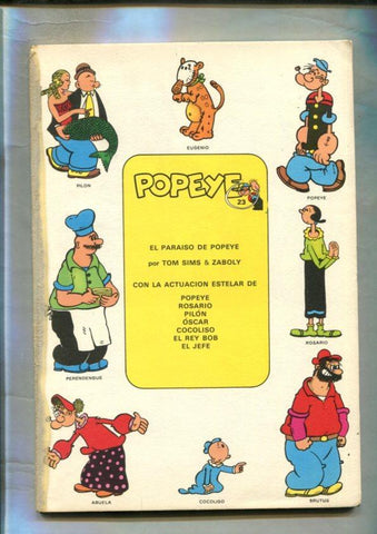 Popeye de Burulan edicion 1971 numero 23 (no conserva la cubierta)