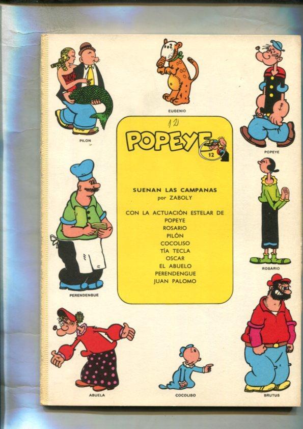 Popeye de Burulan edicion 1971 numero 12 (no conserva la cubierta)