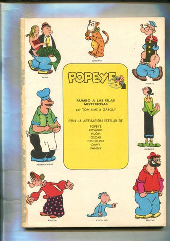 Popeye de Burulan edicion 1971 numero 16 (no conserva la cubierta)